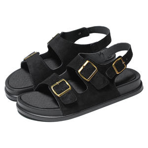 Nouvelles sandales d'été pour hommes, polyvalentes intérieur/extérieur, style mode, pour la conduite, à semelle épaisse, type pantoufles et sandales d'intérieur - Product Image 2