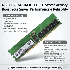 Mémoire serveur HMCG88AHBRA476N 32 Go DDR5 6400 MT/s PC5-51200R 2Rx8 CL40 ECC Registered RDIMM 288 broches en stock - Product Image 3