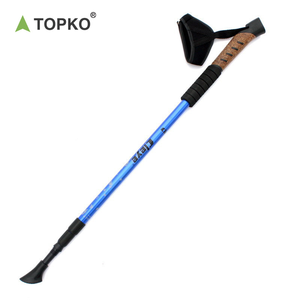 TOPKO Canne <span class=keywords><strong>pliable</strong></span> en liège et aluminium avec LOGO personnalisé Canne <span class=keywords><strong>télescopique</strong></span> antidérapante <span class=keywords><strong>Bâton</strong></span> <span class=keywords><strong>de</strong></span> <span class=keywords><strong>marche</strong></span> pour trekking - Product Image 3