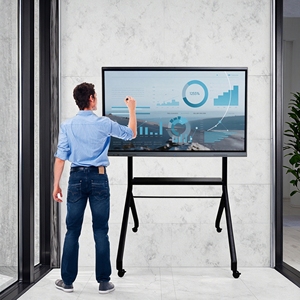 Wholesale IR Touch Anti-glare 55 Inch Wall-mounted Floor Stand With Screen Interactive Boards for Office Meeting Conference - Product Image 1