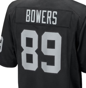 Jersey de Fútbol Americano Negro de Brock Bowers, Listo para Enviar, de la Mejor Calidad, Cosido - Product Image 1