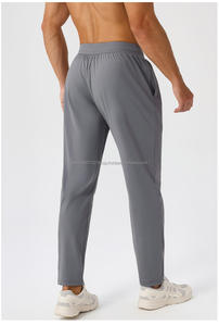 Ventes en gros de pantalons de survêtement décontractés pour hommes, taille haute, avec cordon de serrage, nouvelle arrivée, logo personnalisé, grande taille, été, sport, fitness - Product Image 3