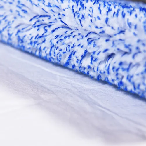 White/Blue Paint Brush Fabric Roller Brush Fabric Woven Polyester Fiber Brush Fabric
