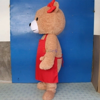 Costumes de mascotte en peluche pour adultes, costume de personnage de dessin animé, costume de mascotte d'ours en peluche pour spectacle de festival