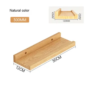 Factory Wall-Mounted Solid Wood <b>Small</b> <b>Shelf</b> Home Living Room Wall Storage Rack Bookshelf Flat Board Wall Decoration - Product Image 4