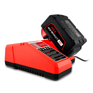 Adaptateur d'alimentation Forenpower 18V 6.0Ah Lithium-Ion avec 2 batteries pour perceuse, chargeur de batterie pour outil, certifié CE - Product Image 4