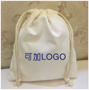 Wholesale <b>Canvas</b> Cotton Pouch <b>Drawstring</b> Shoe <b>Bag</b> Gift <b>Bag</b> Custom Handbag Dust <b>Bags</b> Cover With Logo Printing - Product Image 4