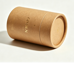 Cosmetic Paper Tube with Gold <b>Foil</b> Recyclable Packaging for Face Cream Skincare Packaging Tube - Product Image 3