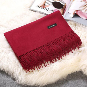 カシミヤショールスカーフカスタムロゴタッセル付き - Product Image 3