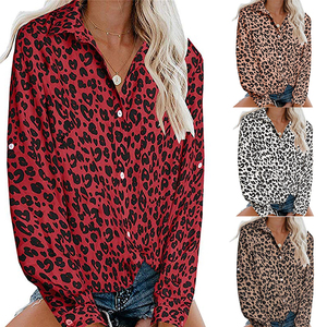 Camisas y Tops de alta calidad para mujer, blusa con estampado de leopardo ligero - Product Image 3