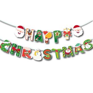 Pancarta navideña de dibujos animados, decoración removible de papel para fiesta de Navidad - Product Image 5