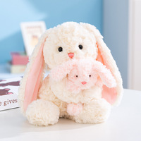 Boneka Teddy Bear Lucu yang Dapat Dipeluk, Mainan Kelinci Kecil untuk Teman Tidur, Mainan Anak-anak, Boneka Lembut untuk Tidur dan Kenyamanan