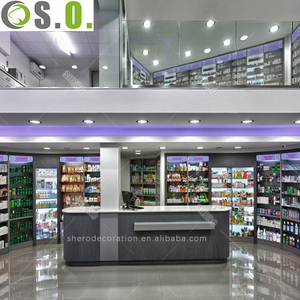 מרקחת מרקחת פנים עיצוב Farmacy ארון תצוגת מגירות רפואי חנות ריהוט עבור מרקחת חנות