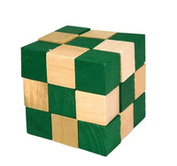 Usine en gros Hot Intelligent Mini Snake Cube Puzzle en bois