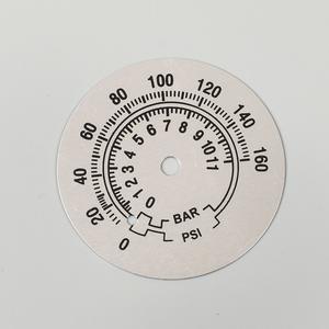 Ronde zeefdruk bedrukte driedimensionale metalen plaquette huishoudelijk apparaat mechanische schaal wijzerplaat dashboard bord corrosiebestendig - Product Image 3