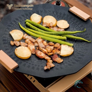 Aluminum alloy material with vermiculite coating barbecue plate <b>BBQ</b> <b>pan</b> - Product Image 3