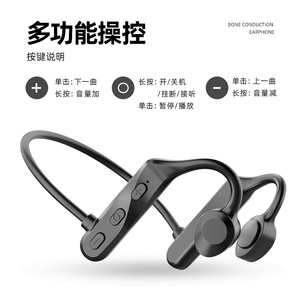 Auriculares de Conducción Ósea K69, Inalámbricos, Bluetooth 5.0, Carga Tipo C, Sonido Estéreo, para Deportes, Correr, Ciclismo - Product Image 5