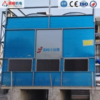 Système de refroidissement extérieur, grande tour de refroidissement à flux croisé à circuit fermé, machine de refroidissement avec moteur et pompe pour usage industriel