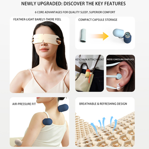 New Design 2026 2 em 1 Saúde e Bem-Estar Produtos Cupping Therapy Device Gua Sha Cupping Equipment & Traveling Sleep Eye Mask - Product Image 5