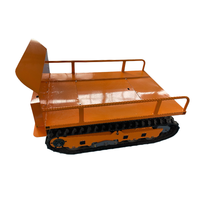 Véhicule électrique télécommandé sur chenilles en caoutchouc, compact, tout-terrain, idéal pour le transport et les applications tout-terrain intensives