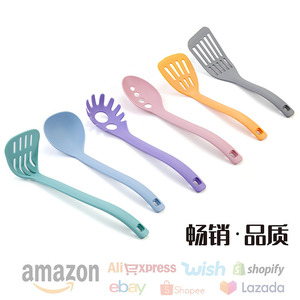Juego de utensilios de cocina de nailon de 6 piezas con espátula, herramientas de cocina resistentes al calor de calidad alimentaria para uso doméstico - Product Image 5