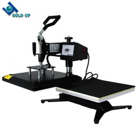 Máquina de Impresión por Sublimación Manual con Prensa de Calor, 110/220V, Certificación CE SGS, Área de 380x380mm, Multicolor, Fácil de Operar, para Productos Planos