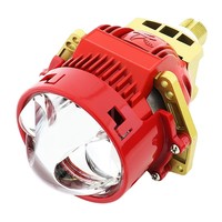 VAHID 85w Bi-LED Projecteur Lentille de Phare de Voiture, Lentille de Phare à Double Faisceau Anti-éblouissement, Plug and Play