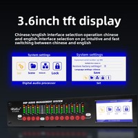 Processeur audio numérique T-SP306 T-SP408 3 entrées 6 sorties 4 entrées 8 sorties pour scène, multifonctionnel, avec division de fréquence, delay et limiteur