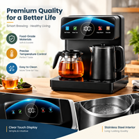 Machine à thé multifonctionnelle à chargement par le bas, distributeur d'eau chaude/froide, commande vocale et tactile, haut de gamme pour la maison et l'hôtellerie