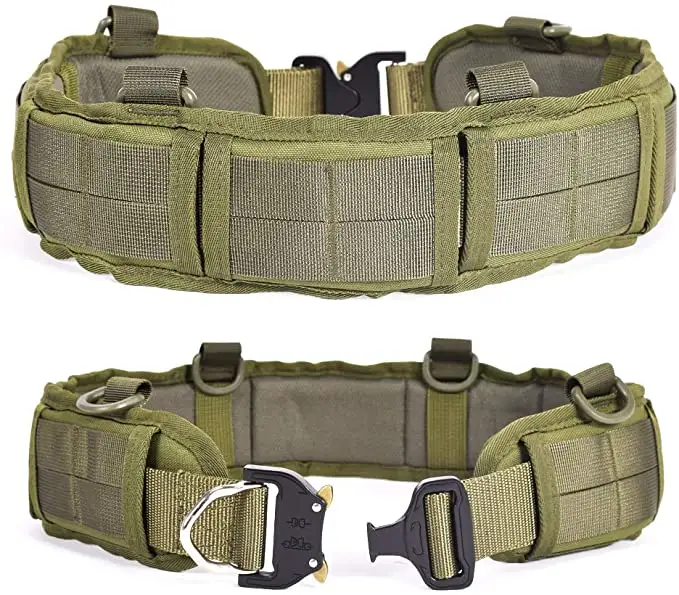 Tactical Multi-Purpose Molle Tactical Belt Battle Belt for Travel Hiking Camping