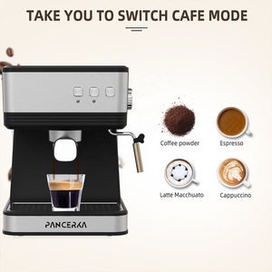 เครื่องชงกาแฟเอสเพรสโซ่ PANCERKA 2-in-1 ระดับเชิงพาณิชย์ แรงดันสูง 19 บาร์ เครื่องทำกาแฟสำหรับใช้ในบ้าน พร้อมฟังก์ชั่นทำฟองนม - เครื่องชงกาแฟเอสเพรสโซ่รุ่นใหม่ล่าสุด - Product Image 5