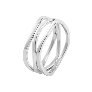 yunnique Geometric <b>Titanium</b> Steel <b>Rings</b> Unisex Minimalist Design For Gift - Product Image 5