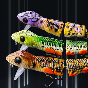 Appâts rampants à saisir couleurs UV leurre lézard réaliste grand appât nageur multi-articulé LS gros leurre de pêche au gros - Product Image 5
