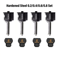 Kit Hot End Terintegrasi untuk Printer 3D Bambu Lab A1 A1 Mini 0.2mm 0.4mm 0.6mm 0.8mm Rakitan Nozzle