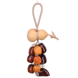 Wholesale DIY Natural Calabash Gourd <b>Wind</b> <b>Chime</b> Kit Mixed Bodhi Beads Ethnic Handicraft Hanging Decor - Product Image 1