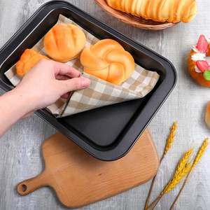 Plat à pâtisserie rectangulaire antiadhésif en acier au carbone profond pour utilisation au four, compatible lave-vaisselle - Product Image 5