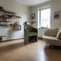 Chaises de salle à manger contemporaines en bois massif, structure en contreplaqué, mobilier de maison moderne, chaise de salle à manger rembourrée de forme personnalisée