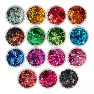 แบรนด์ Bangsai เลื่อมกากเพชรสีชมพูผสมรูปดาวรูปหัวใจตกแต่งคริสต์มาสกำหนดขนาดเองได้วัสดุสำหรับสัตว์เลี้ยงขนาด1กก. MOQ - Product Image 2