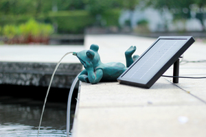 <span class=keywords><strong>Fontaine</strong></span> <span class=keywords><strong>solaire</strong></span> LED moderne <span class=keywords><strong>japonaise</strong></span> en fibre de verre pour jardin extérieur, <span class=keywords><strong>fontaine</strong></span> en forme de lion de mer, lumières en forme de champignon - Product Image 4