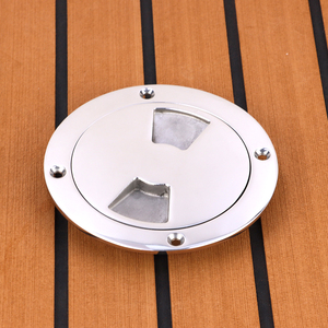 4 inch Threaded Waterproof Deck Cover Plate Stainless Steel 316 Boat Floor Round Inspection Plate Access Hatches