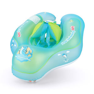 Flotador Inflable Azul en Oferta, Anillo de Natación Inflable para Piscina, Flotadores para Niños con Asiento y Bolsillo para el Verano - Product Image 3