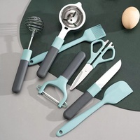 Hot Selling Home Keuken 6Pcs 8Pcs Gadgets Set Rvs Keuken Tool Set Dunschiller Opener Schaar Keukengerei Set