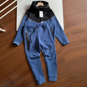 <span class=keywords><strong>Tuta</strong></span> Sportiva da <span class=keywords><strong>Uomo</strong></span> 2025 in Pile Tecnico di Cotone con Logo Personalizzato, Set 2 Pezzi Giacca e Pantaloni per Jogging - Product Image 2