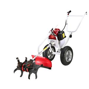 Vente flash : <span class=keywords><strong>Tondeuse</strong></span> à gazon manuelle à essence puissante 4 temps pour la coupe des mauvaises herbes, le jardin, le verger, le labourage du sol - Product Image 1