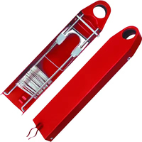 Hongan 1 1/2" Épingles de support pour tuyaux en acier émaillé rouge résistant au feu pour armoire de pompier, équipement de lutte contre l'incendie, service d'extincteurs