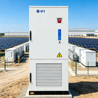 Système solaire commercial tout-en-un U1 LiFePO4 261 kWh BESS 125 kW 261 kWh pour extérieur avec refroidissement liquide (On/Off/Hybride)