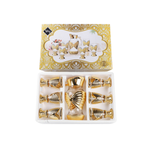 ชุดเหยือกน้ำแก้วเคลือบทองคำ ดีไซน์หรูหรา ทันสมัย เป็นมิตรกับสิ่งแวดล้อม เหมาะสำหรับตกแต่งบ้านและโรงแรม ชุดของขวัญขายส่ง - Product Image 2