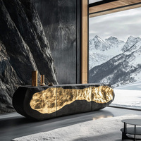 Meubles de salon au design classique et luxueux, console d'entrée en laiton faite à la main, armoire de luxe haut de gamme