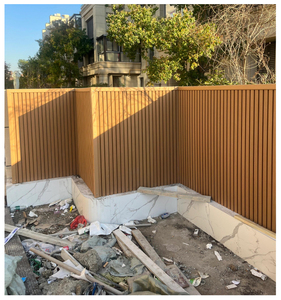 Chất lượng cao đương đại tường ốp ngoài trời không thấm nước, chống cháy và chống ăn mòn WPC trang trí tấm Tường - Product Image 5