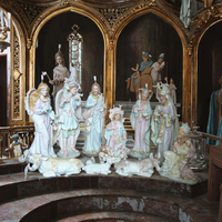 Crèche de Noël en résine de 24 pouces, grand format, figurines décoratives chrétiennes grandeur nature, utilisation extérieure avec technique de peinture